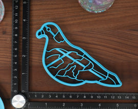 Perfect Pigeons Cookie Cutters - Cute Pigeon, Flying Pigeon, Pigeon Face, Pigeon Outline, Rock Pigeon - Ornithologists & Bird Watching