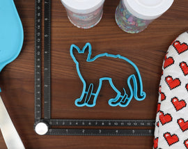 Devon Rex Cookie Cutters - Devon Rex Face, Rex Outline, Teacup Devon Rex, Sitting Devon, Devon Detail - Kitty Cat Merch