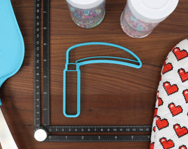 Ninja Items Cookie Cutters, Set 2 - Climbing Claws, Kama, Ninja Cowl, Sai, Tanto - Samurai Tools, Ancient Weapons - Ninja Training