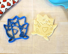 Pokemon Generation 2 Starter Cookie Cutters- Togepi, Totodile, Chikorita, Cyndaquil, Pichu - LootCaveCo