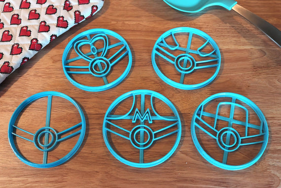 Pokemon Pokeball Cookie Cutters- Pokeball, Greatball, Ultraball, Masterball, Loveball - LootCaveCo