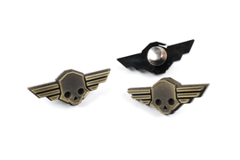 Skull Logo Brass Pin - Helldivers 2