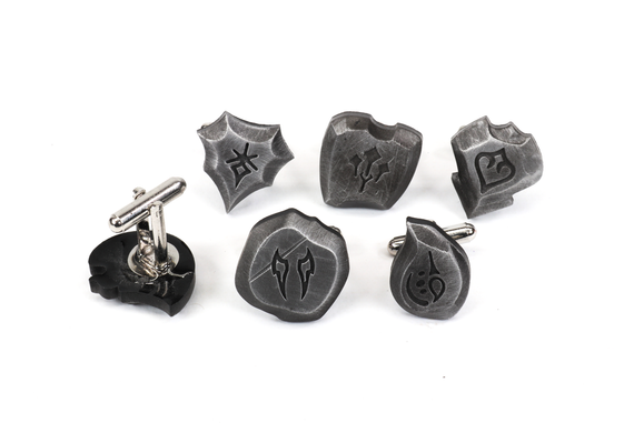 Soul Crystal Job Stone Metal Cufflinks - FFXIV