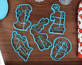 Greek Sculptures Cookie Cutters - Aphrodite Of Milos, David Bust, Head of Aristotle, Nike of Samothrace, The Thinker - Statues & Art History