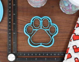 Pet Paw Prints Cookie Cutters - Cat Print, Dog Print, Duck Print, Horse Print, Rabbit Print - Animal Paw Print Cookies Cutter - Biology Fun