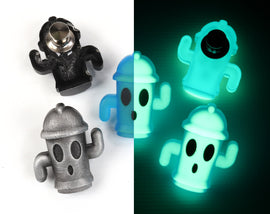 Animal Crossing Gyroid Pin - Glow in the Dark Pins - Haniwa New Horizons - Original Squeezoid - Gyroid Glow Pins - Hidden Treasures | SPN1