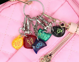 FFXIV Job Stone Petite Locket Keychains Glow in the Dark Soul Crystal - Dawntrail Viper and Picto - FF14 Final Fantasy 14 | LKK1