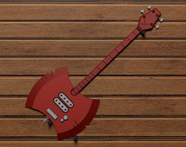 Marcelines Guitar Axe DIY Cosplay Prop Kit - Adventurous Journey - Bass Guitar - Heirloom Converted Bass - Some Kind of Lute - Vampire Queen