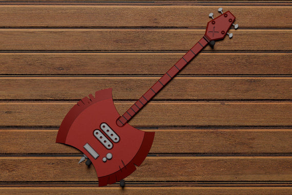 Marcelines Guitar Axe DIY Cosplay Prop Kit - Adventurous Journey - Bass Guitar - Heirloom Converted Bass - Some Kind of Lute - Vampire Queen