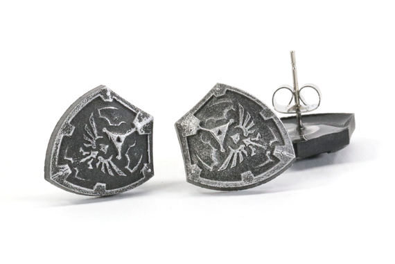 Hylian Shield Earrings Pair - Legend of Zelda