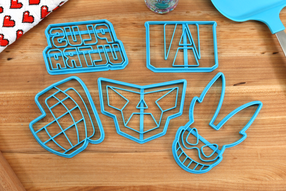 My Hero Academia Symbol Cookie Cutters - All Might Symbol, Bakugo Gauntlet, Deku Mask, Plus Ultra, UA Symbol