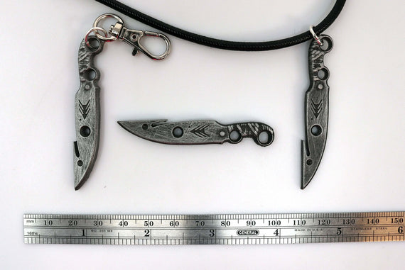 make a hidden knife pendant - hand crafted knife - YouTube