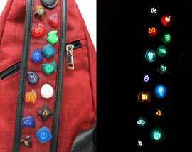 FFXIV Glow Soul Crystal Tie Pin / Job Stone Collectors pin FF14 Final Fantasy 14 - LootCaveCo