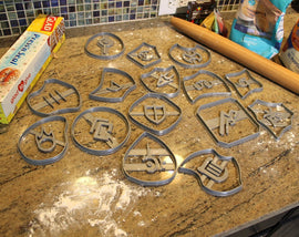 FFXIV Soul Stone Cookie Cutters Full Collectors Set *all 15 Stones* Whm, Drg, Rdm, Brd, Drk FF14- WHM Soul Crystal Cookie Cutter - LootCaveCo