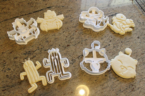 Final Fantasy X Critters Cookie Cutters -Chocobo, Tonberry, Cactuar, Fat Chocobo, Moogle FF14 - LootCaveCo