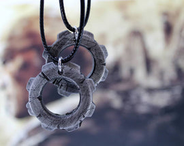 Gears of War Cogtag Necklace Pendant Cogtag Necklace/Keychain for Gears of War Cosplay - LootCaveCo