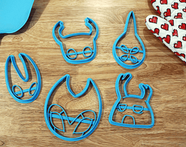 Hollow Knight Masks Cookie cutters - Hollow Knight, Hornet, Grimm, Zote, Mask Maker - LootCaveCo