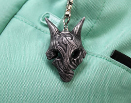 Kindred Wolf Mask Keychain / Necklace, League of Legends Cosplay or Gift