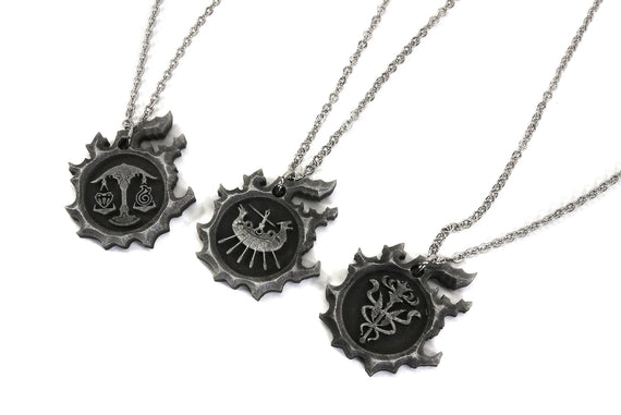 FFXIV Grand Company Charm Necklace -The Order of the Twin Adder- The Maelstrom - The Immortal Flames - FF14 Final Fantasy 14