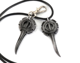 Rikku Dagger Final Fantasy X Gamer Keychain/Necklace for Final Fantasy Video Games Cosplay