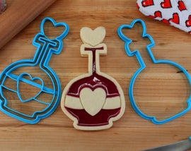 Love Potion Wayfinder Linzer Tart Cookie Cutter - Goth Gift, goth baking