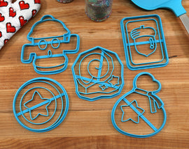 Animal Crossing Items Cookie Cutters - Fossil, Bell Bag, Bell Coin, Gyroid, Recipe Card - New Horizons /  Nintendo Gift