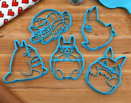 My Neighbor Totoro Cookie Cutters - Cat Bus, Mini Totoro, Sitting Totoro, Totoro, ZigZag Totoro
