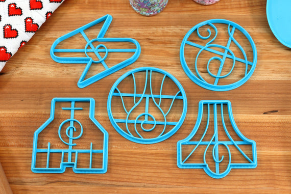 Elemental Bending Symbols Secondary Set 1 Cookie Cutters - Magma, Blood, Snow, Lightning, Metal - Bending Gift, Elemental Bender