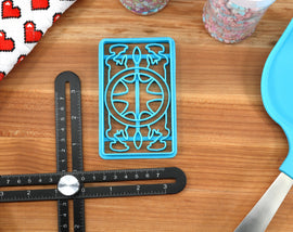FFXIV Key Symbols Cookie Cutters -Astrologian Card Back, Haurchefant Shield, Aetheryte, Fantasia, Main Quest Icon FF14 Baking