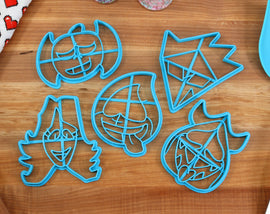 Deltarune Cookie Cutters Chapter 1 - Lancer, Rouxls, Swatch, Chaos King, Malius - Undertale /  Baking Gift