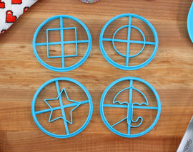 Cookie Cutter Dalgona Candy - Umbrella, Circle, Triangle Square - Dalgona Candy Gift