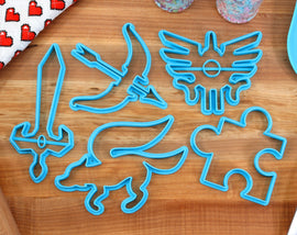 Super Smash Bros Logos Set 2 Cookie Cutters - Fire Emblem, Kid Icarus, Star Fox