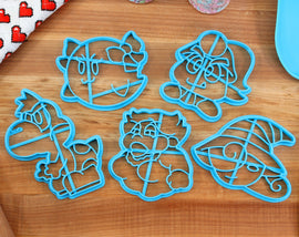 Paper Mario TTYD Friends Cookie Cutters- Goombella, Lady Bow, Madame Flurrie, Vivian TTYD, Yoshi Kid -  /  Nintendo Gift