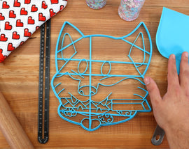 XL 12 Inch Shiba Inu Cookie Cutters Samurai Shiba - Shiba Inu Cake Cutter - Gift for Shiba Inu Owner