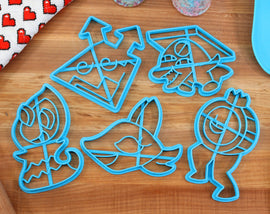 Deltarune Cookie Cutters Enemies - Tasque Manager, ViroVirokun, Rudinn, Popup, King Round  - Undertale /  Baking Gift