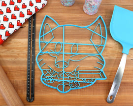 XL 12 Inch Shiba Inu Cookie Cutters Samurai Shiba - Shiba Inu Cake Cutter - Gift for Shiba Inu Owner