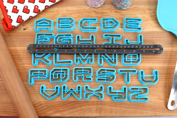 Cyberpunk FONT Cookie Cutters - Fondant Letters, Letters for Cake  decorating