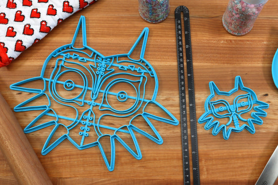 XL 12 Inch Majoras Mask Cookie Cutter -  Zelda Cookie Cake  - Breath of the Wild Cookie Cutter /  Nintendo Gift