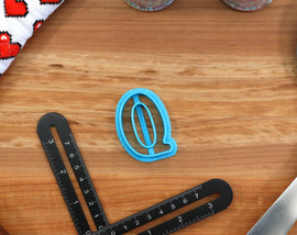 Bubble FONT Cookie Cutters - Fondant Letters, Letters for Cake decorating