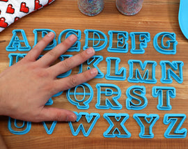Hylian Fantasy FONT Cookie Cutters - Fondant Letters, Letters for Cake decorating