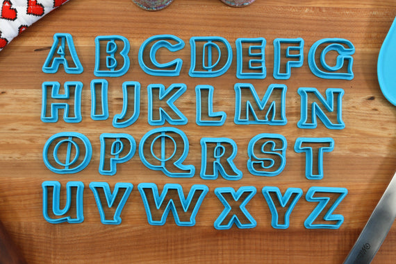 How To Use Fondant letter Cutters 