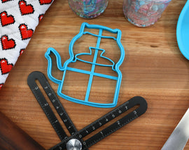 Bitish Tea Time Cookie Cutters - Tae Kettle, Tea Scones, Tea Bag, Sugar Cubes, Teacup - British Gift Idea