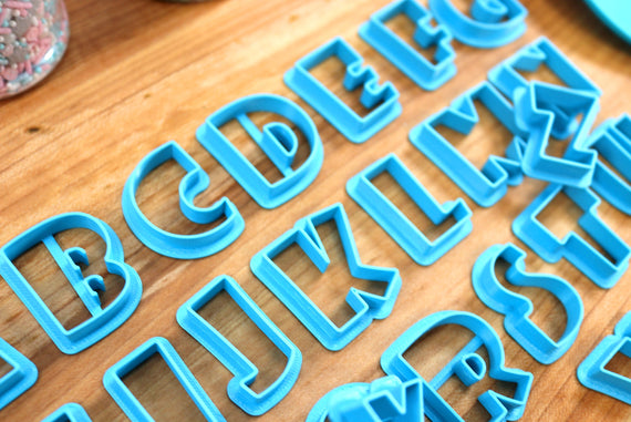 Pixel FONT Cookie Cutters RPG Menu Text, Fondant Letters, Letters for Cake  Decorating -  Norway