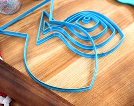 XL Fish Cookie Cutters - 8 in through 1 In Concentric All Sizes included - Fish Cakes or Cookie Towers