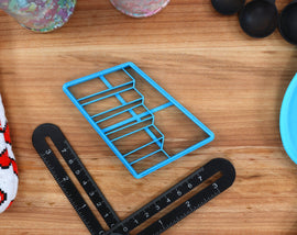 Optical Illusion Cookie Cutters - Disappearing Stairs, Double Cube, Magic Cookie Cutter - Illusionist Gift