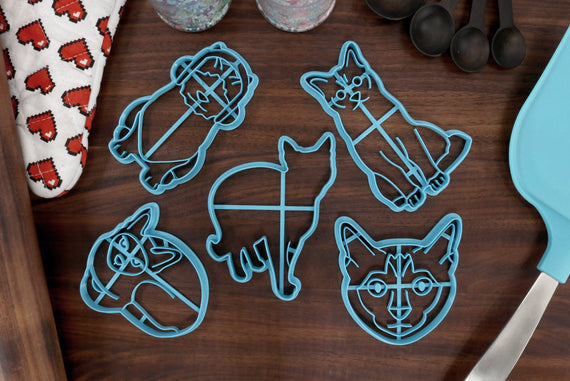 Siamese Cat Cutters - Siamese Cat Face, Siamese Cat Outline, Sitting Siamese Cat - Siamese Cat Gift