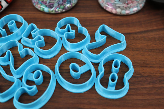 Groovy FONT Cookie Cutters 70s Baking, 80s Baking Fondant Letters, Letters  for Cake Decorating 