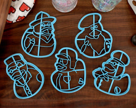 Rubber Duck Cookie Cutters Duck Jobs - Chef duck, Fire Fighter Duck, Nurse Duck, Painter Duck, Pilot Duck - Rubber Duck Gift