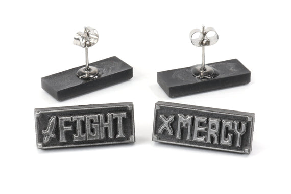 Undertale Mercy and Fight Earrings - Deltarune Earrings - Spamton Earrings- Undertale Gift ERG1