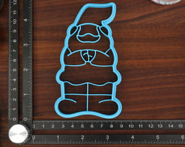 Gnarly Gnomes Cookie Cutters, Set 1 - Beach Gnome, Gnome Face, Handstand Gnome, Short Gnome, Standing Gnome - You've been Gnomed!